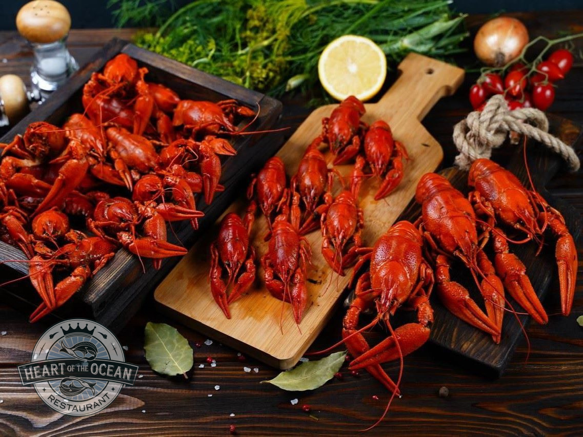 Вареные раки mix